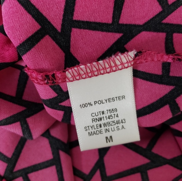 Pleione Pink Geometric Tank Top SZM - Picture 6 of 6